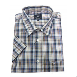 14432 Checked shirt navy
