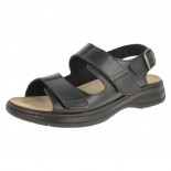 Alfie - Wide Fit Walking Sandals Black