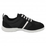 Tim - Wide Fit Lace Canvas Shoe Black