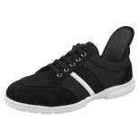Tim - Wide Fit Lace Canvas Shoe Black