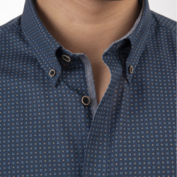 GS-5079 Light 100% Cotton Shirt Long Sleeve NAVY 