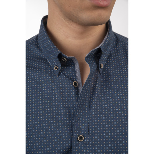 GS-5079 Light 100% Cotton Shirt Long Sleeve NAVY 