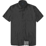 100% Cotton Printed Shirt BLACK