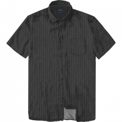 GS-5093 100% Cotton Printed Shirt BLACK