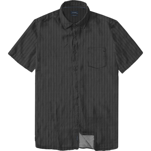 100% Cotton Printed Shirt BLACK