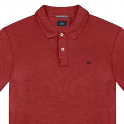 3032 - Plain Cotton Poloshirt Red