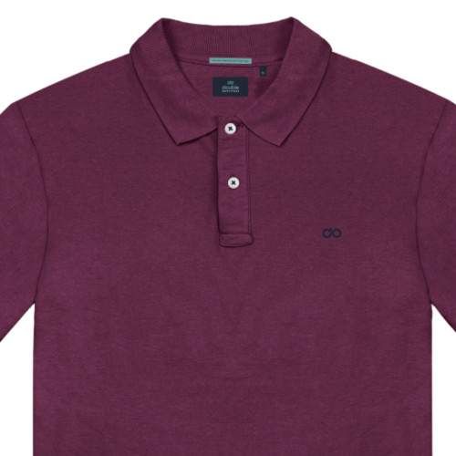 Plain Cotton Poloshirt Rasberry