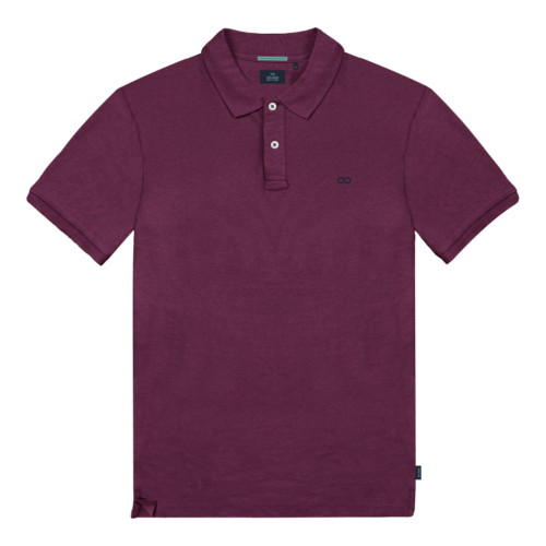 Plain Cotton Poloshirt Rasberry