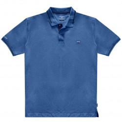PS-3037 - 100% Pique Cotton Polo Shirt with collar and sleeve trimming Pacific BLUE