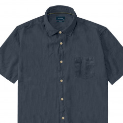 GS-5086 Linen/Cotton Shirt NAVY