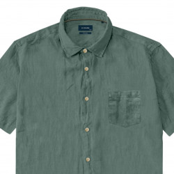 GS-5086 Linen/Cotton Shirt Teal