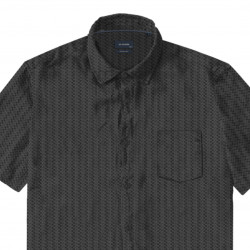 GS-5093 100% Cotton Printed Shirt BLACK