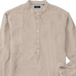 GS-591 L/S Half Placket Shirt BEIGE