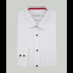 4280 - Printed Cotton Shirt White