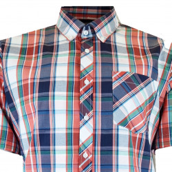 443 - Espionage Checked Shirt Orange