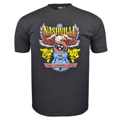 Nashville Print Tee Black