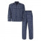 PJ156 - Checked Cotton Pyjama Navy