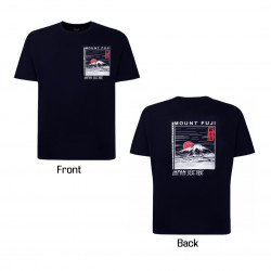 422 - Mount Fuji Print Tee Navy 