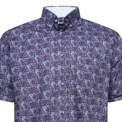 P044 Premium Floral Print Shirt MOONLIGHT