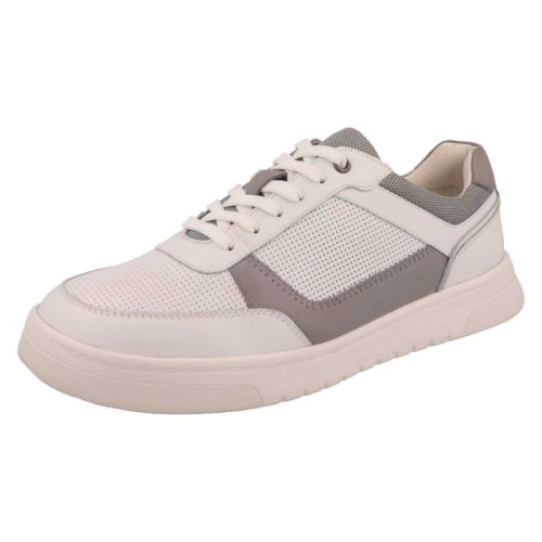 Db - Arlo Wide Fit  Life Style Shoes White/Grey