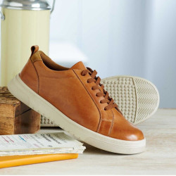 Db - Luca Wide Fit  Life Style Shoes Tan Brown