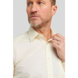 3300 - Double Two Cotton Rich Plain Office Shirt Cream