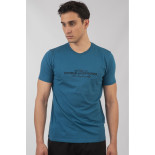 9016 Embossed T-Shirt OCEAN DEPTH