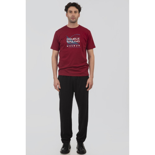 9049 Printed T.Shirt DEEP RED