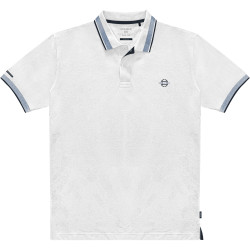 3077 Detailed Collar Polo Shirt WHITE 