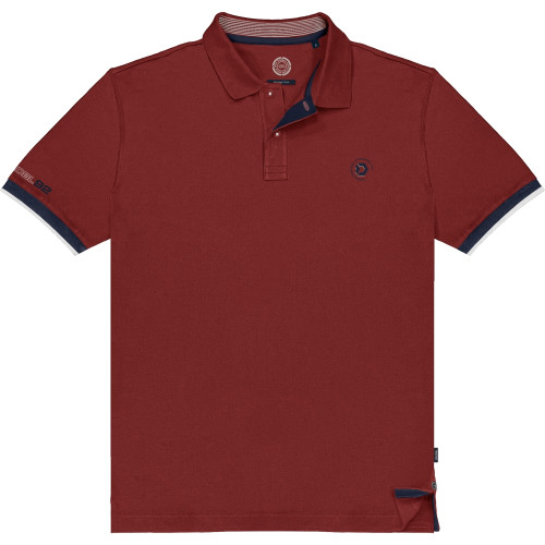 3078 Tipped Polo Shirt RED