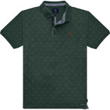 3081 All-Over Print Polo Shirt FOREST GREEN
