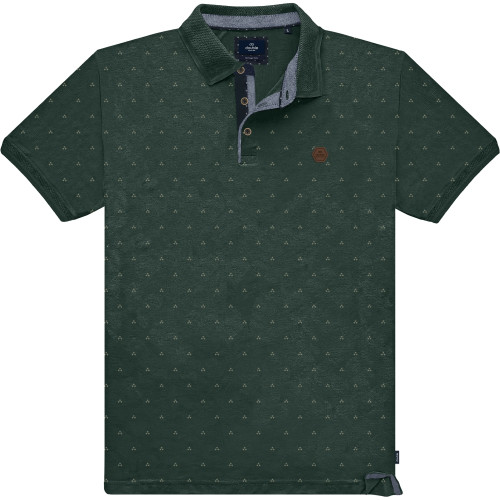 3081 All-Over Print Polo Shirt FOREST GREEN