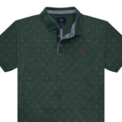 3081 All-Over Print Polo Shirt FOREST GREEN