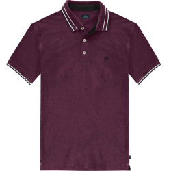 3035 Tipped Polo Shirt  RASPBERRY