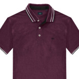 3035 Tipped Polo Shirt  RASPBERRY