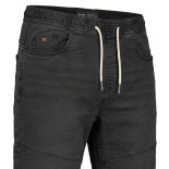 Elasticated Waist Denim Shorts Used BLACK