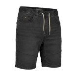 Elasticated Waist Denim Shorts Used BLACK