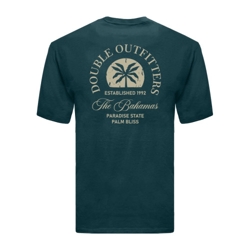Front & Back Printed T.Shirt Dark Teal