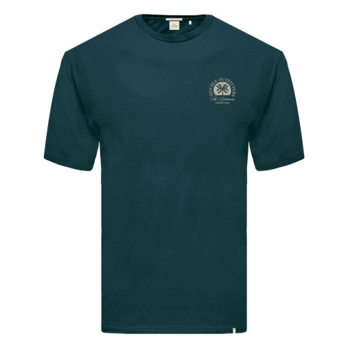 Front & Back Printed T.Shirt Dark Teal