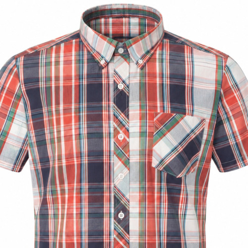 Checked Shirt Coral