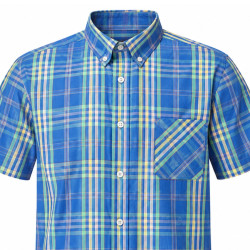 Checked Shirt Royal blue