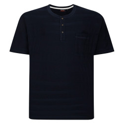 427 Round neck polo Navy