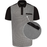 5518 Smart Mini Geo-Print Polo BLACK