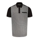 5518 Smart Mini Geo-Print Polo BLACK