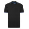 5400 - Plain Polo Shirt with tipping Black