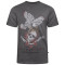 5775 Skull And Eagle Tee WASHED BLACK