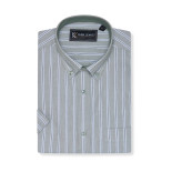 6386 Striped Button Down Shirt SAGE