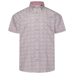 P056 Premium Geo Print Shirt FIG