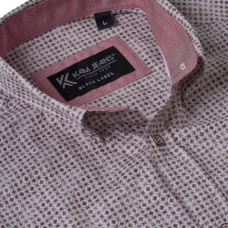 P056 Premium Geo Print Shirt FIG