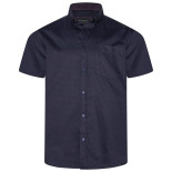 P057 Premium Geo Print Shirt NAVY